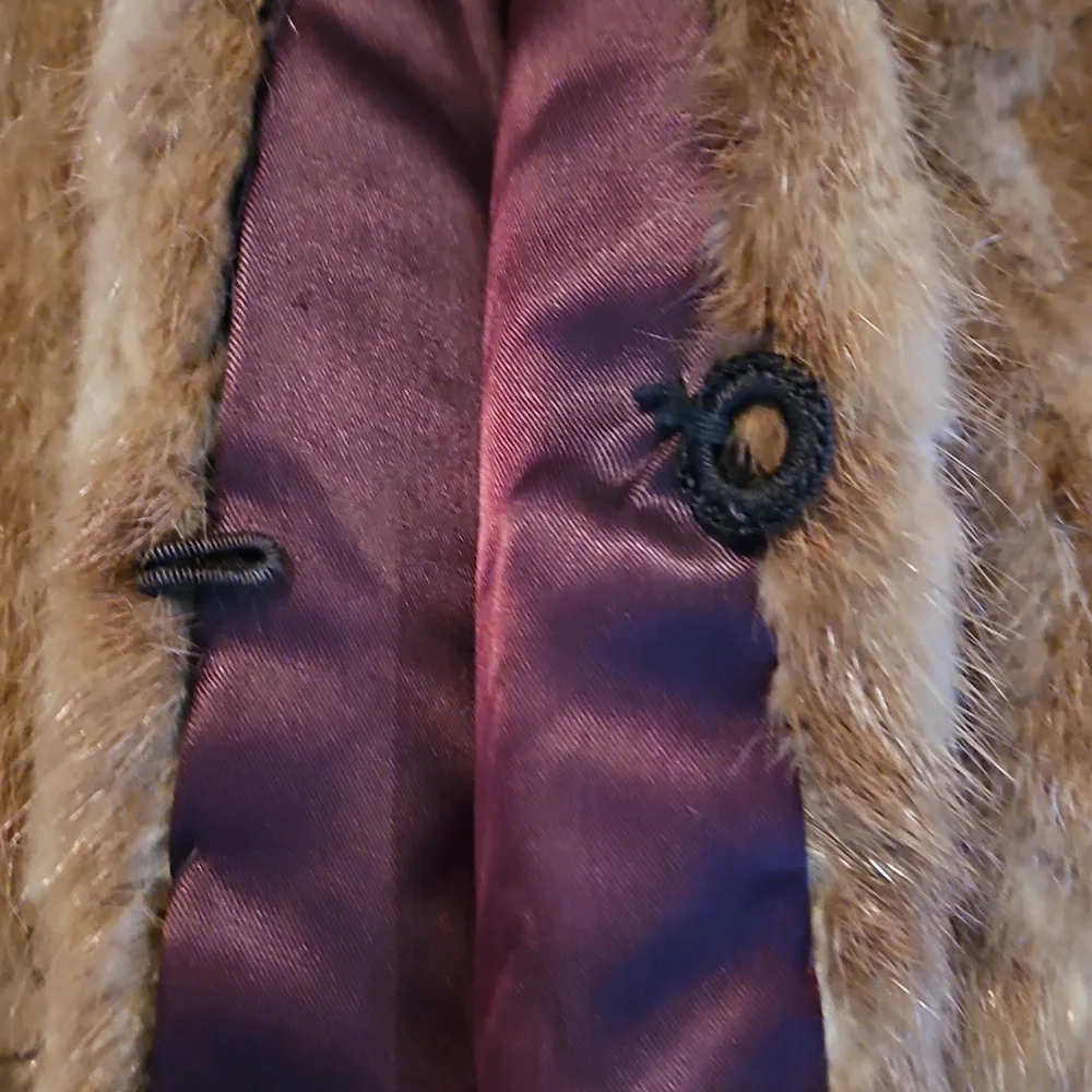 Vintage real mink cape wrap M/L